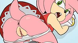 sonic and amy in explosive hentai action!