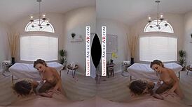 first time at massage parlor with hot blondes aiden and tiffany!