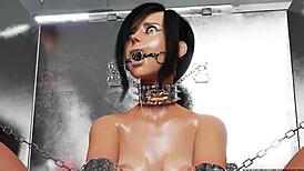 Cybercaptain's 3D BDSM bondage comics with big tits