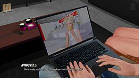 Ripples 76! Cute hentai teen in ripped outfit gets wild!