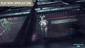 Wow! 3D sex with huge ass and massive tits rocks!