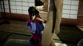 I giv widowmaker blowjob n deepthroat