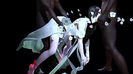 i can’t believe two bbc guys drilled my bigboobs chick in 3d animation 244