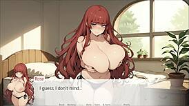 She Loves Cum Between Her Gigantic Tits In Spirit Harem Hentai Game!