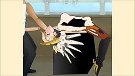 Overwatch Mercy Deepthroat Hentai