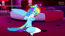 Rainbow Dash Craves Your Touch And Ride