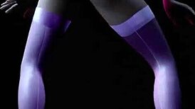 uhh, hot blonde striptease in 3d porn, ya know?