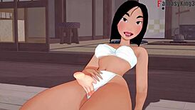 Fa Mulan surrenders to POV fucking