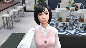 horny girlfriend dreams of pornstar life in sims 4