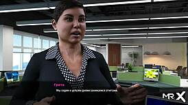 Boldly Lifts Secretary's Dress in Intense Anime Hentai Scene