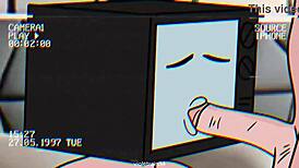 TV woman and cameraman have sex in Skibidi Toilet hentai animation