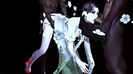 i can’t believe two bbc guys drilled my bigboobs chick in 3d animation 244