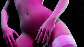 uhh, hot blonde striptease in 3d porn, ya know?