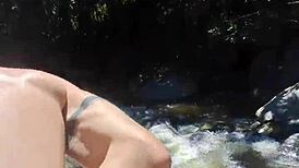 Rasurando Mi Pene Peludo y Follando Rasurado en Outdoor Publico