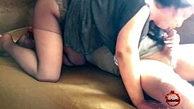 hot stepdaughter sucks cum in mouth at motel party end