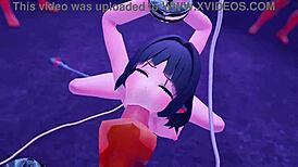 Jane stripper naken i 3D anime hentai