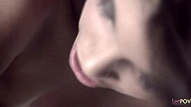 Artistic Brunette Lesbians Fucking in Black and White Video