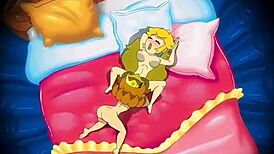 peach and daisy in sexy lesbian fun