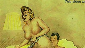 Vintage erotic drawings from antique comics and anime!