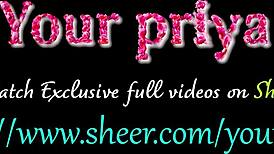 Priya asks, Want to see me orgasm? playing with ass and pussy on video call.