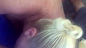 Slutty wife gives blowjob then rides husband pov