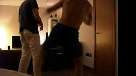 Gay Foot Kickboxing Action With Intense Emotions