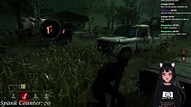 vtuber lewdneko plays dbd and gets spanked part 2