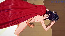 asuka and homura in raw intense futanari sex hentai