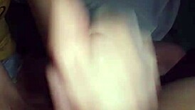 Wife Jerks Friend's Cock To Cumshot On Mommy's Bed Outdoors