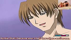 stepmother sneaks taboo fuck with stepson in secret hentai