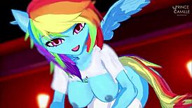 Rainbow Dash Craves Your Touch And Ride