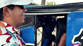 i went shopping and ended up paying the mototaxista with my shaved pussy in this horny latina hentai