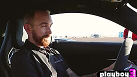 alexandra tyler poses and exposes her big tits outdoor