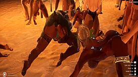 wildlife orgy in 3d hentai group