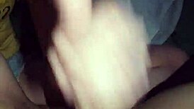 Wife Jerks Friend's Cock To Cumshot On Mommy's Bed Outdoors