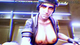 Femme Fatale shines in this 3D cartoon POV music compilation.