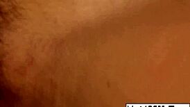 The milf with big tits says, 'I want a facial right now.'