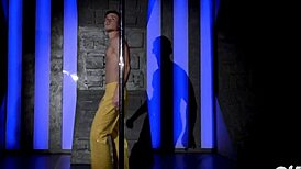 Sexy Gay Strip Tease with Hot Young 18+ Guy Dancing on Pole