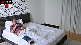 stepbrother catches selina imai playing with her wet pussy