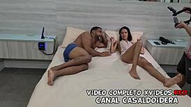 Hotel Threesome with Asian Babe