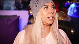 College girl with big butt shakes it online for quick cash