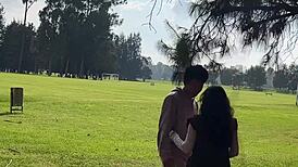 stranger bangs me hard in public park forest encounter