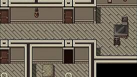 In this hentai game, she faces a zombie with big cock