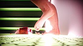 Giantess giant woman growth 3d model animation with big ass tits