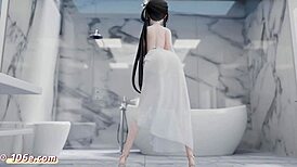 hey, check this hot 3d anime dance with zhenhai vibes