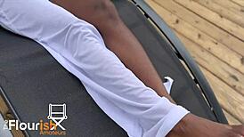 Kae the brat drains phantom by the pool