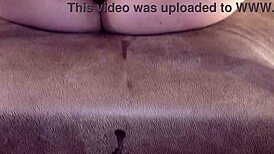 Horny big boobed milf wife Milky Mari takes double penetration. Butt plugs in ass, creampied pussy overflows!