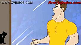 Brazilian gay cartoon shows black passive in sex