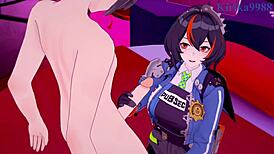 Zhu Yuan and Nekomiya Mana Nekomata Have Intense Sex in Zenless Zone Zero Hentai