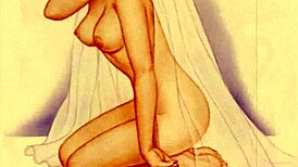 Vintage Drawings Of Antique Anime And Retro Cartoons.